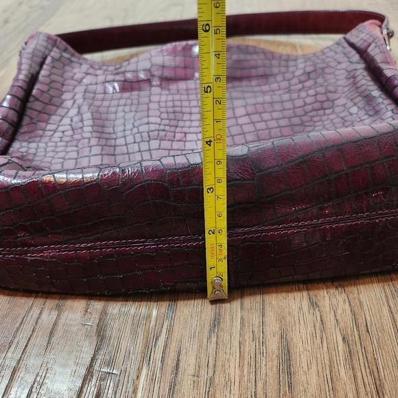 DONALD J. PLINER croc embossed tote shoulder bag - Picture 9 of 11